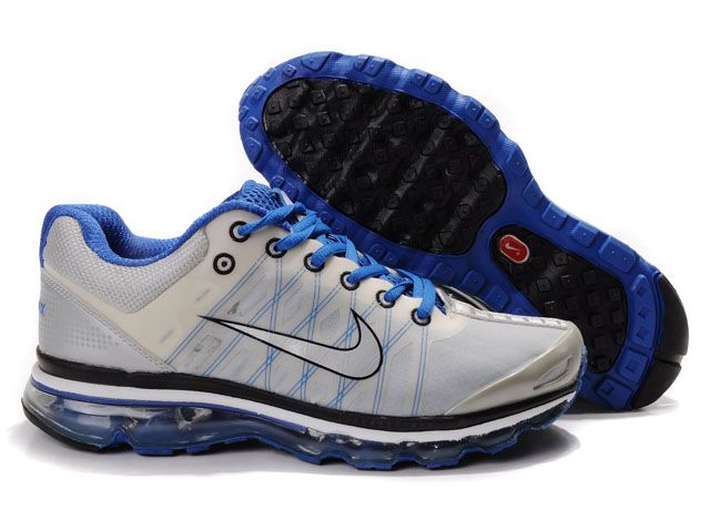 chaussure bleu et gris